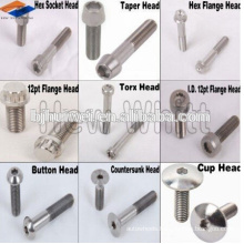 high tensile Gr5 titanium bolt and nut